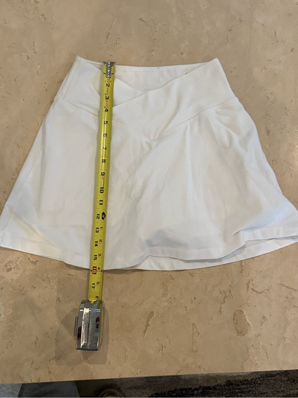 White Athletic Tennis pickleball Skort - Classic V-Waistband